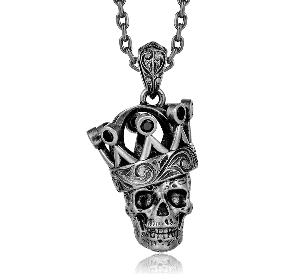 Black Diamond Royal Skull Pendant Pendant Island by Koa Nani 
