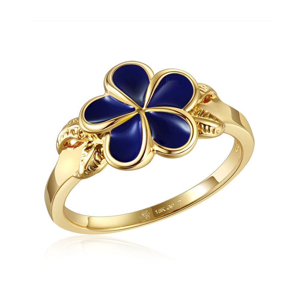 Blue Ginger Grand Plumeria Ring Ring Island by Koa Nani 6 