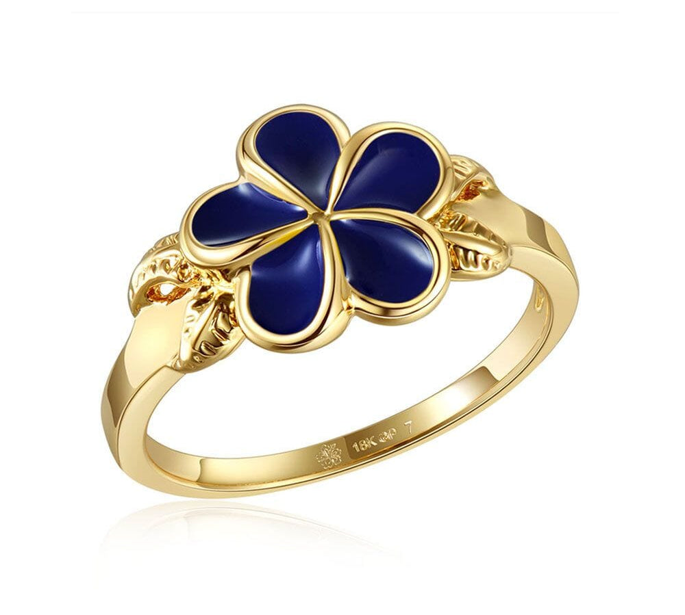 Blue Ginger Grand Plumeria Ring Ring Island by Koa Nani 6 