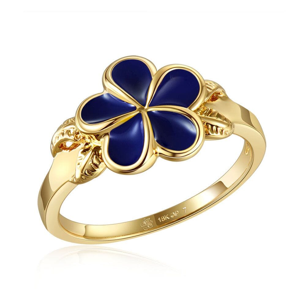 Blue Ginger Grand Plumeria Ring Ring Island by Koa Nani 7 