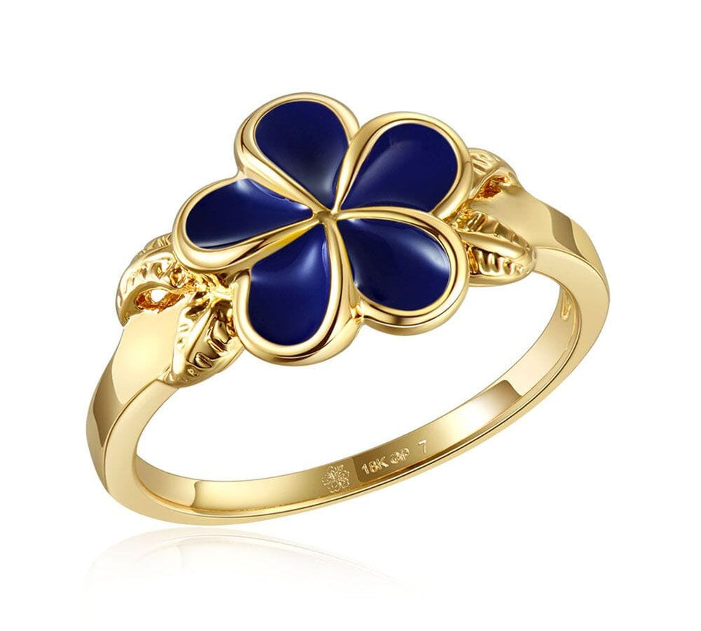 Blue Ginger Grand Plumeria Ring Ring Island by Koa Nani 7 