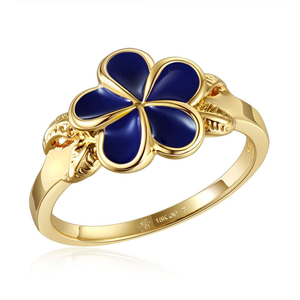 Blue Ginger Grand Plumeria Ring Ring Island by Koa Nani 8 