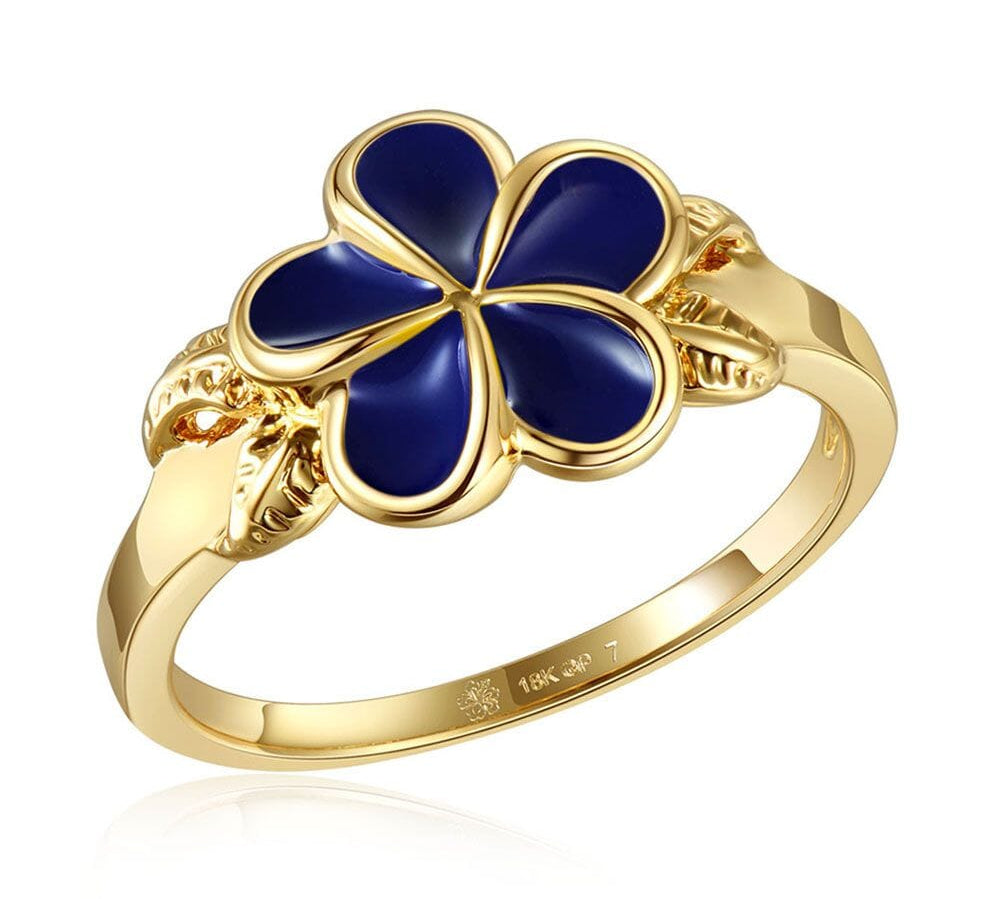 Blue Ginger Grand Plumeria Ring Ring Island by Koa Nani 8 