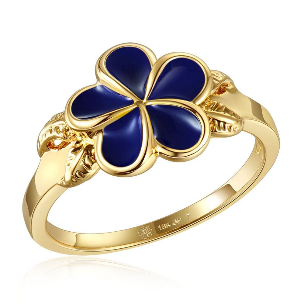 Blue Ginger Grand Plumeria Ring Ring Island by Koa Nani 9 