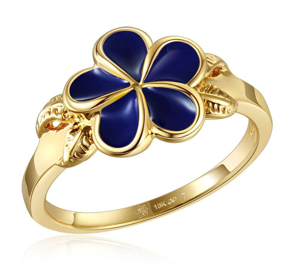 Blue Ginger Grand Plumeria Ring Ring Island by Koa Nani 9 