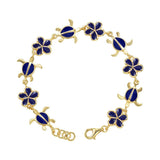Blue Ginger Pua and Honu Bracelet Bracelet Island by Koa Nani 