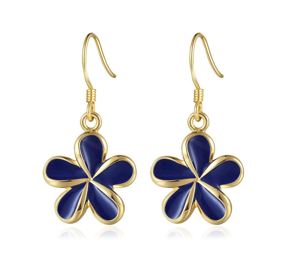 Blue Ginger Pua Melia Hook Earrings Earrings Island by Koa Nani 18mm 