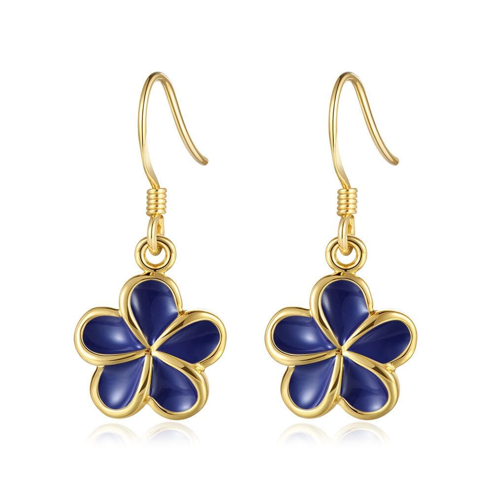 Blue Ginger Pua Melia Hook Earrings Earrings Island by Koa Nani 10mm 