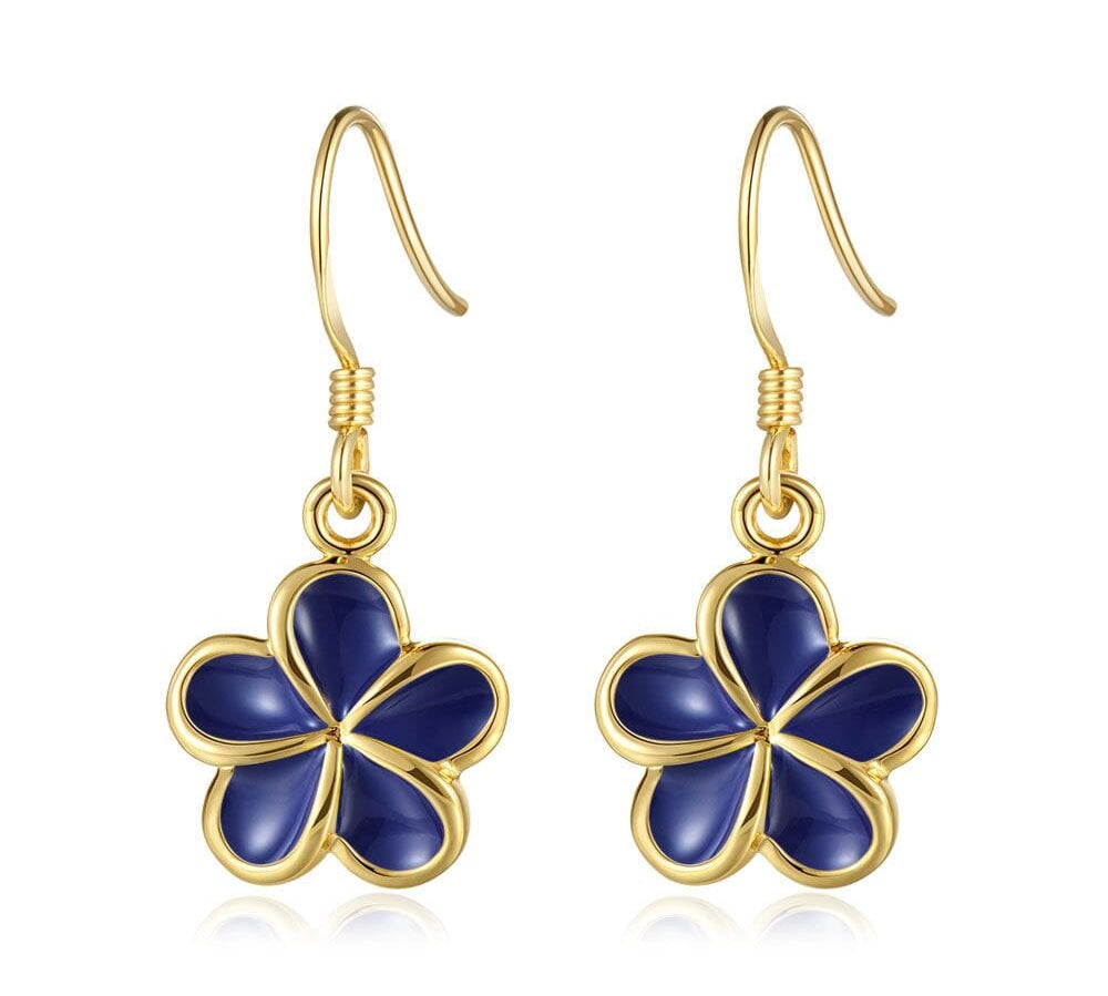 Blue Ginger Pua Melia Hook Earrings Earrings Island by Koa Nani 10mm 