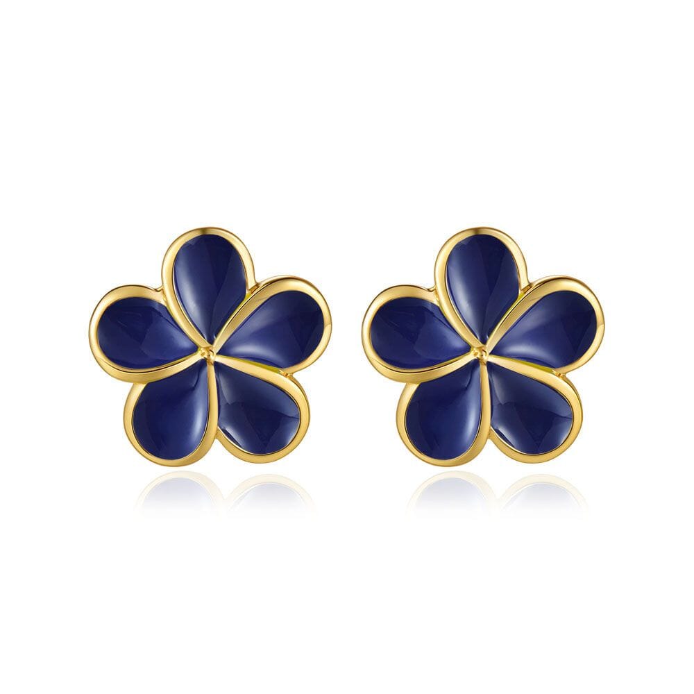 Blue Ginger Pua Melia Stud Earrings Earrings Island by Koa Nani 10mm 