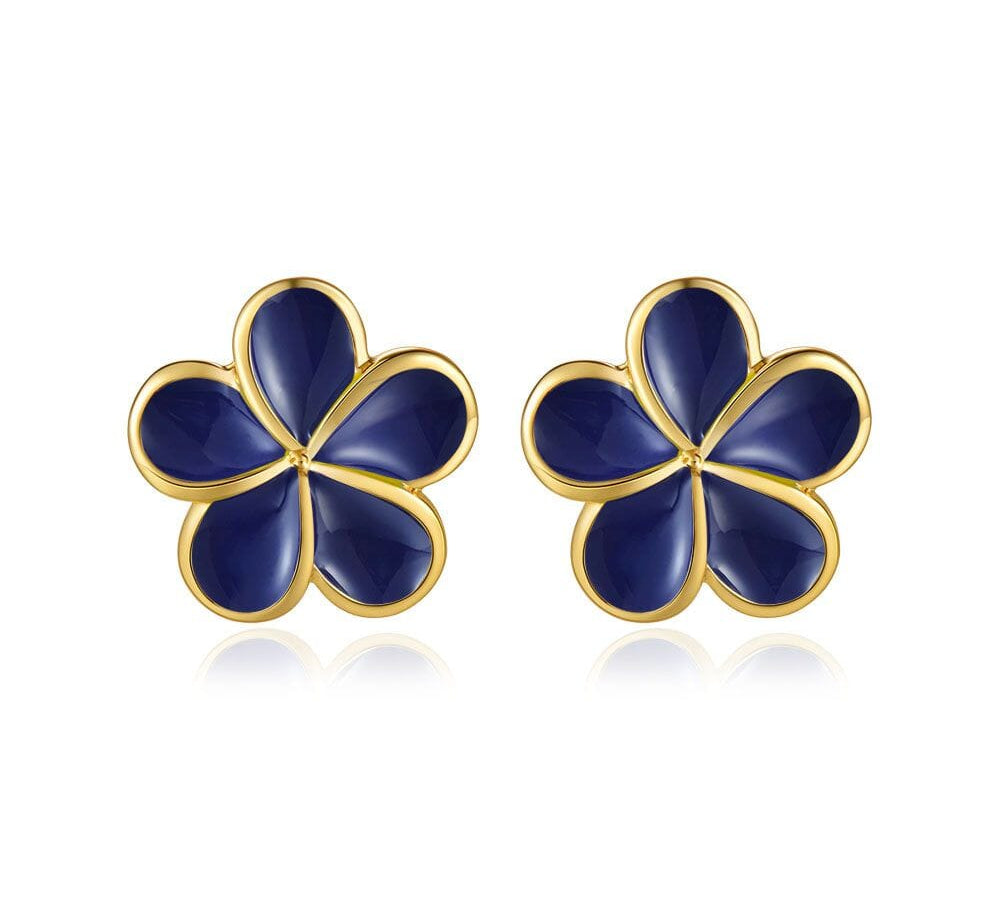 Blue Ginger Pua Melia Stud Earrings Earrings Island by Koa Nani 10mm 