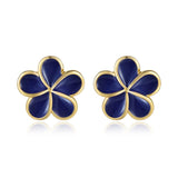 Blue Ginger Pua Melia Stud Earrings Earrings Island by Koa Nani 14mm 