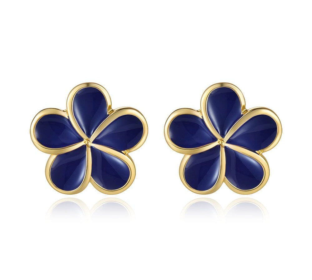 Blue Ginger Pua Melia Stud Earrings Earrings Island by Koa Nani 14mm 