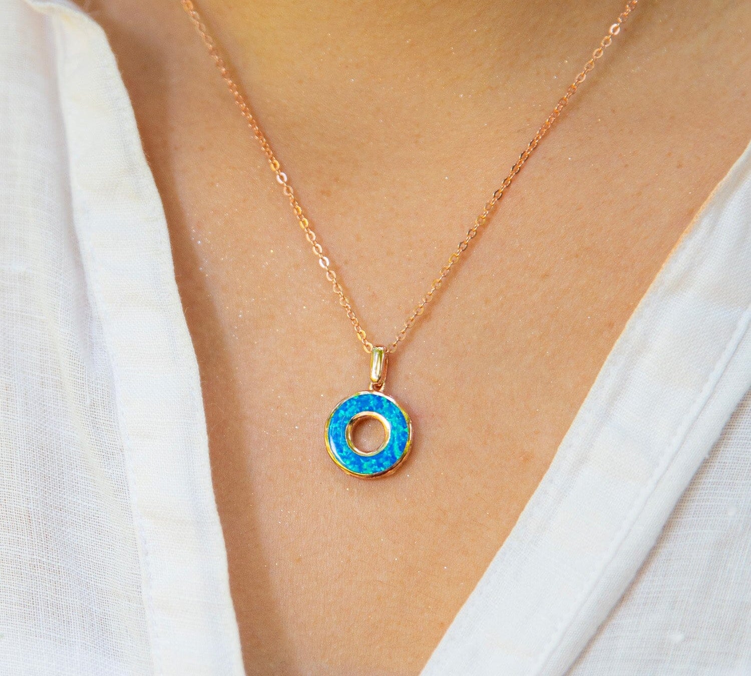 Calista Opal Ring Pendant Pendant Island by Koa Nani 