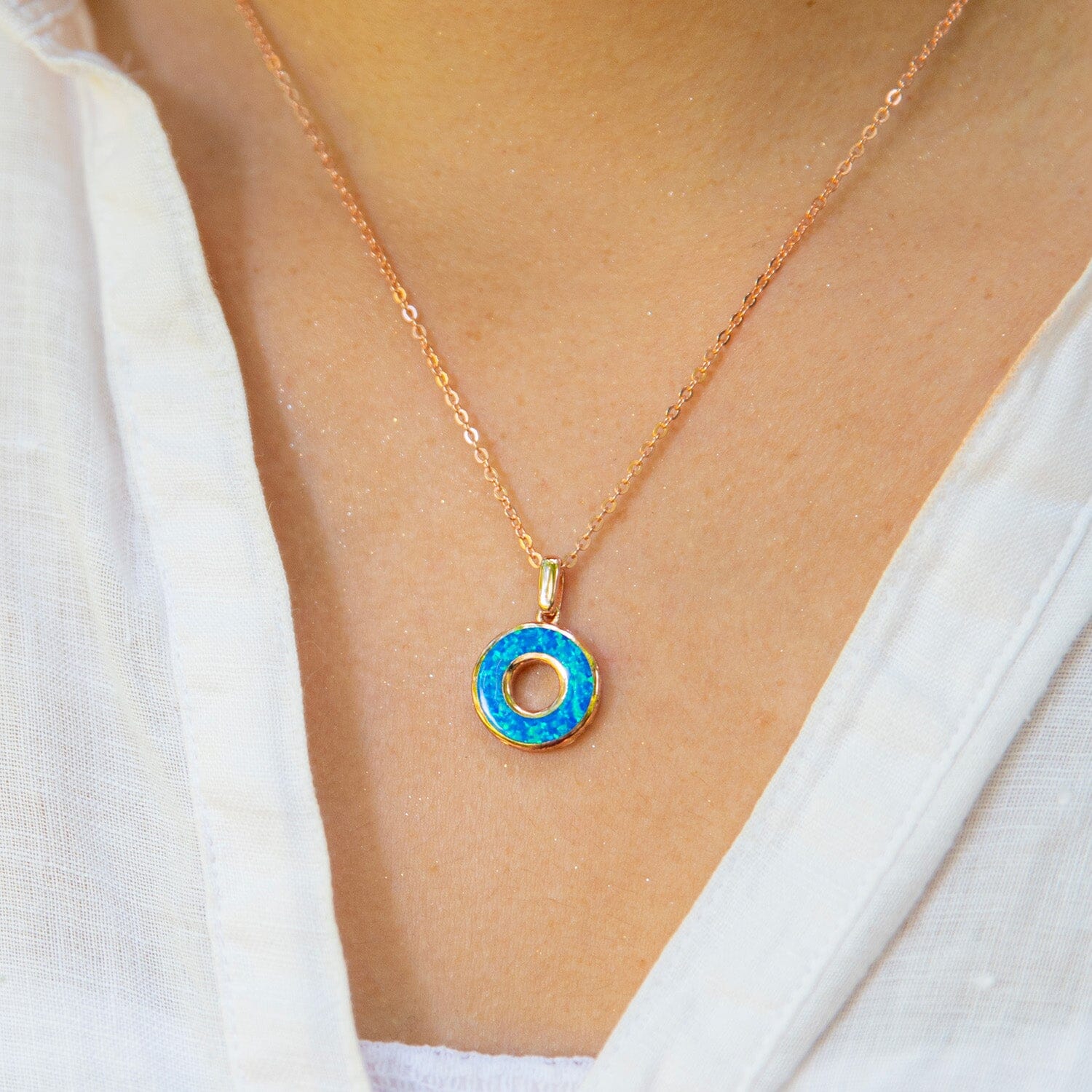 Calista Opal Ring Pendant Pendant Island by Koa Nani 