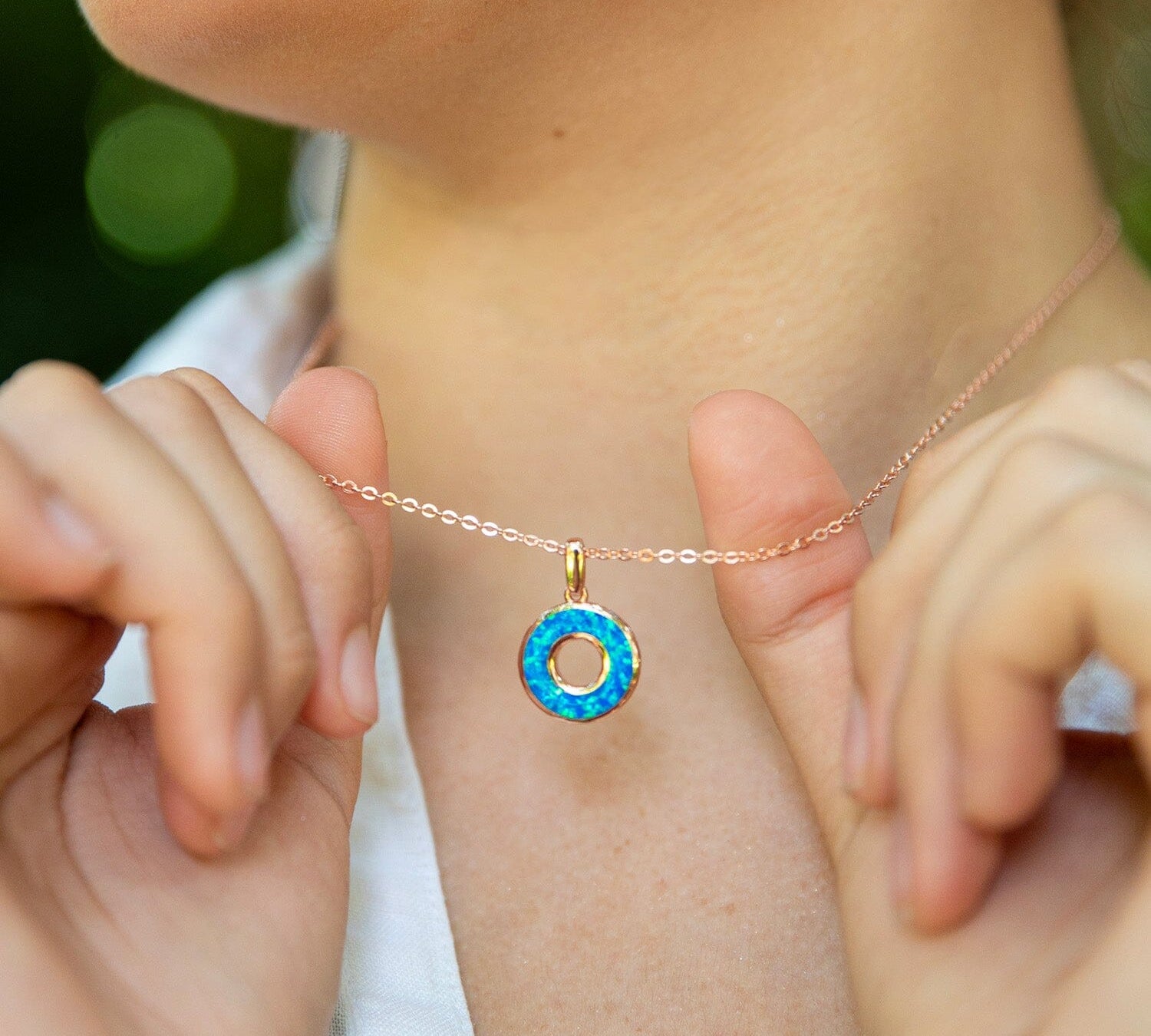 Calista Opal Ring Pendant Pendant Island by Koa Nani 