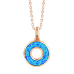 Calista Opal Ring Pendant Pendant Island by Koa Nani Rose Gold Vermeil 