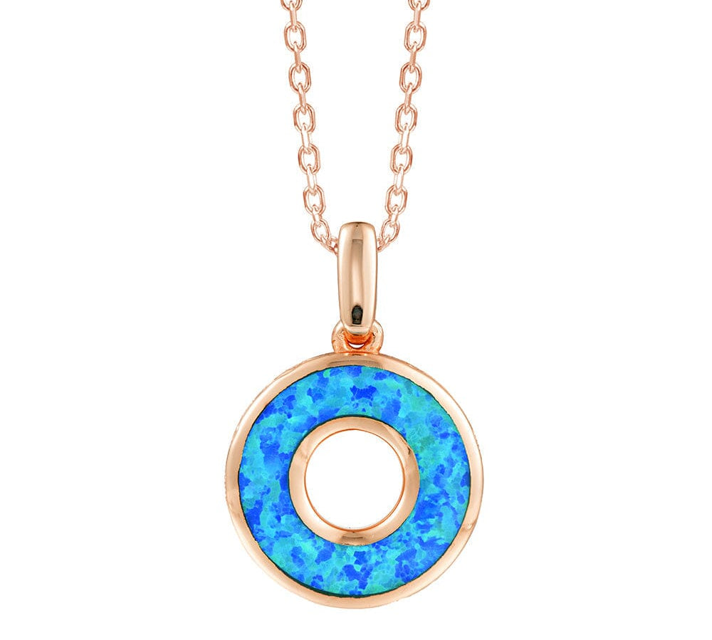 Calista Opal Ring Pendant Pendant Island by Koa Nani Rose Gold Vermeil 