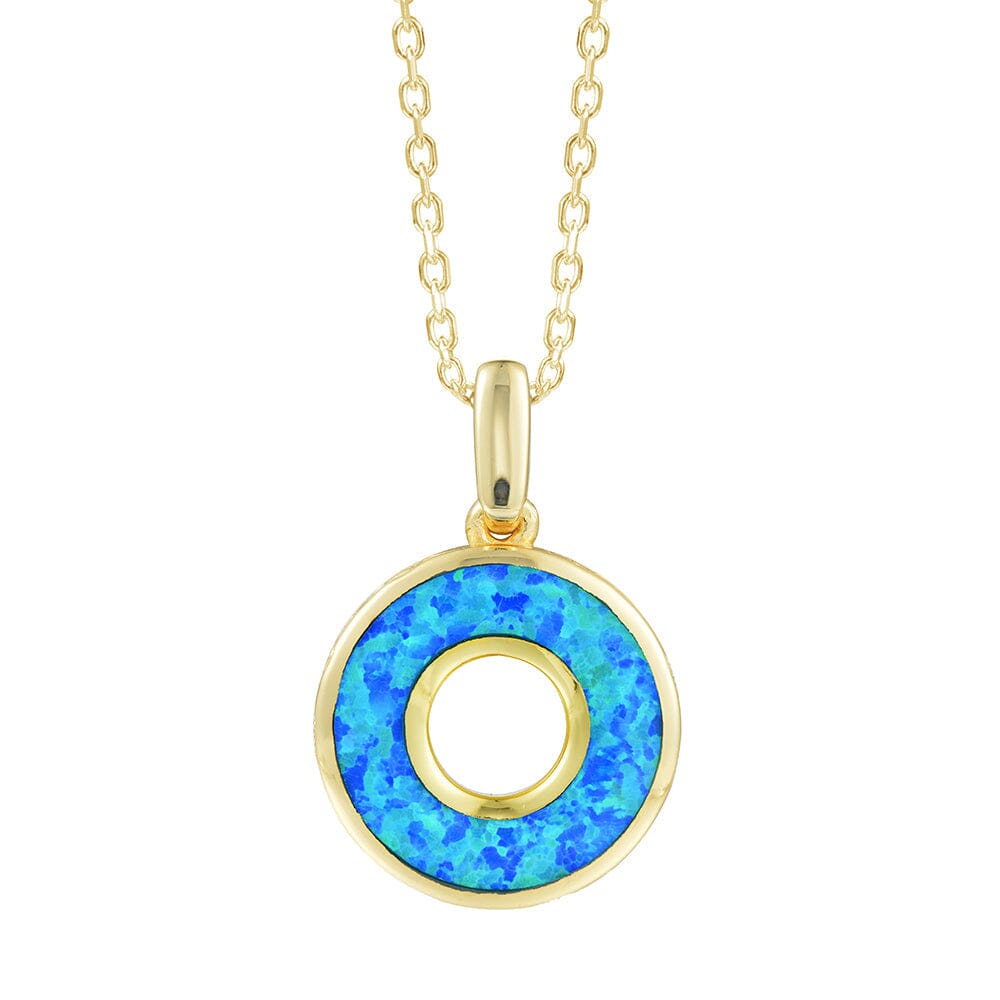 Calista Opal Ring Pendant Pendant Island by Koa Nani Gold Vermeil 