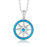 Compass Spinner Pendant with Prismé Opal Pendant Island by Koa Nani 