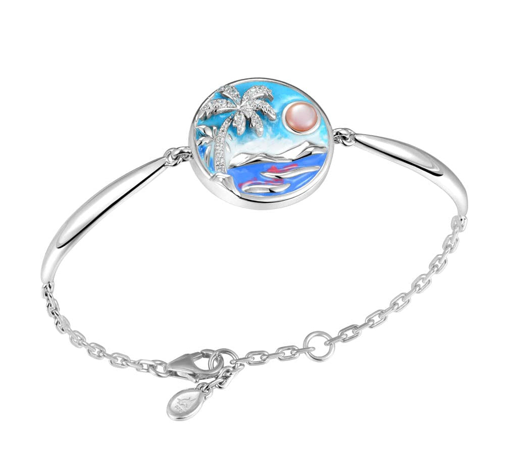 Diamond Head Bracelet w/ Pink Mother of Pearl Bracelet Island by Koa Nani 
