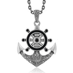 Engraved Anchor Nocturne Pendant Pendant Island by Koa Nani Black Diamond/Onyx 