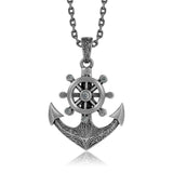 Engraved Anchor Nocturne Pendant Pendant Island by Koa Nani Regular Diamond 