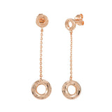Evania Circle Drop Earrings Earrings Island by Koa Nani Rose Gold Vermeil 