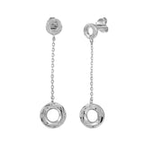 Evania Circle Drop Earrings Earrings Island by Koa Nani Sterling Silver 