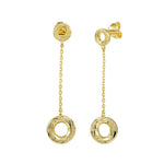 Evania Circle Drop Earrings Earrings Island by Koa Nani Gold Vermeil 