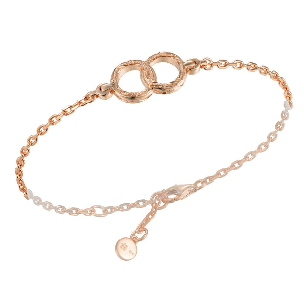Evania Infinity Rings Bracelet Bracelet Island by Koa Nani Rose Gold Vermeil 