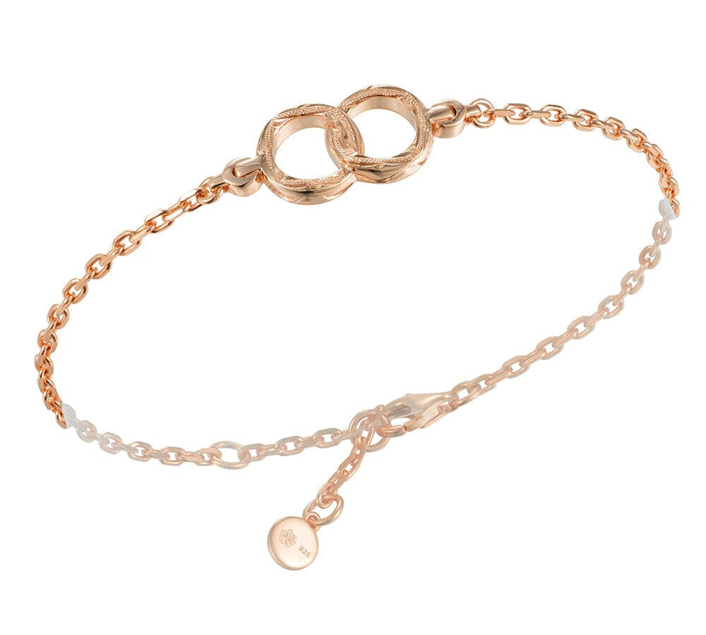 Evania Infinity Rings Bracelet Bracelet Island by Koa Nani Rose Gold Vermeil 