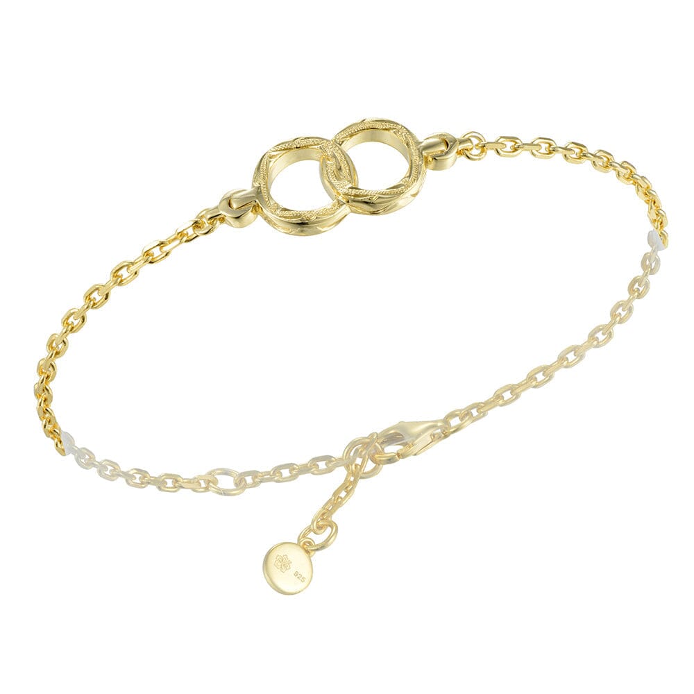 Evania Infinity Rings Bracelet Bracelet Island by Koa Nani Gold Vermeil 