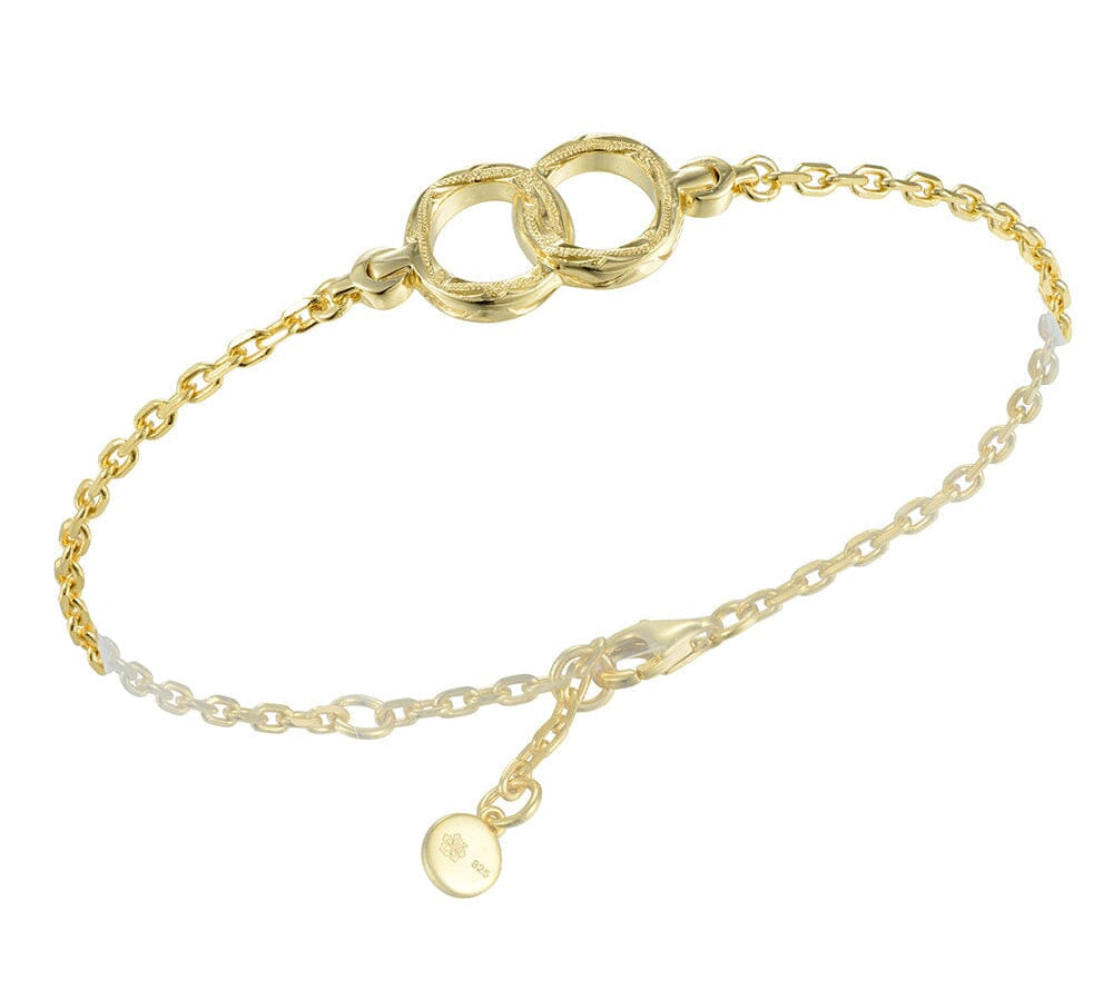 Evania Infinity Rings Bracelet Bracelet Island by Koa Nani Gold Vermeil 