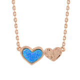 Freya Lovers Opal Necklace Necklace Island by Koa Nani Rose Gold Vermeil 