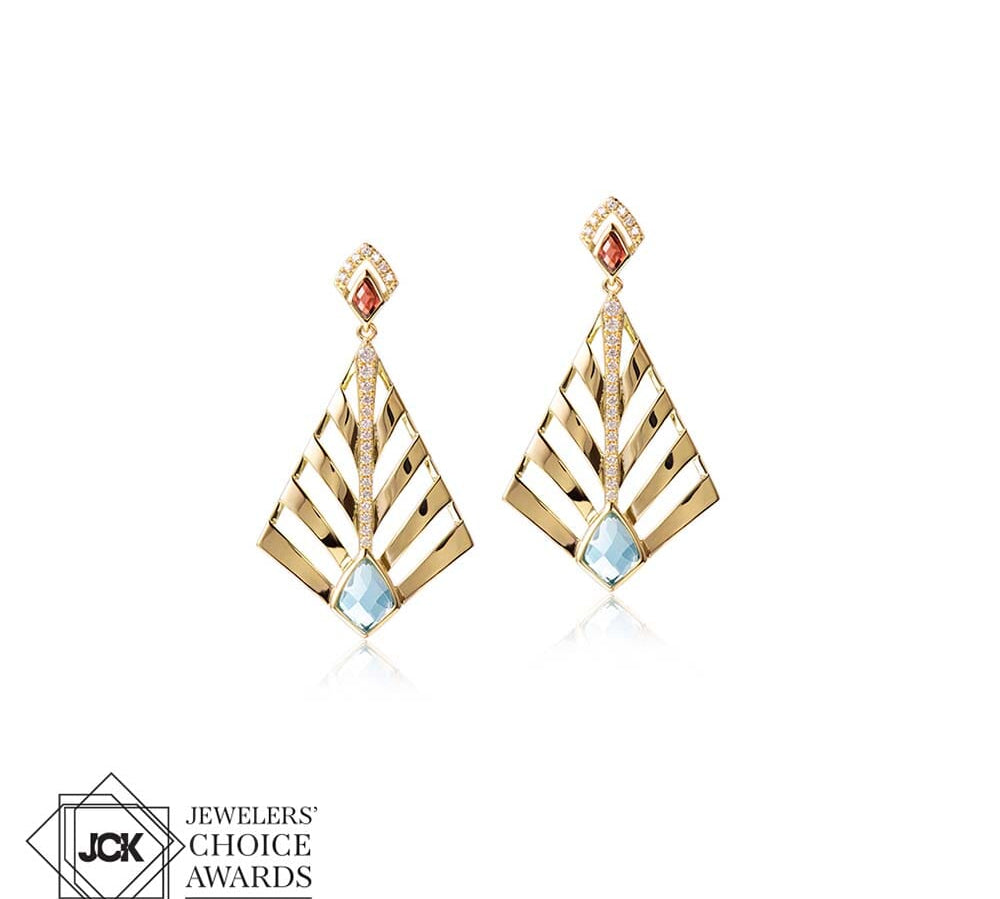 Garnet Fern Earrings Earrings Island by Koa Nani 