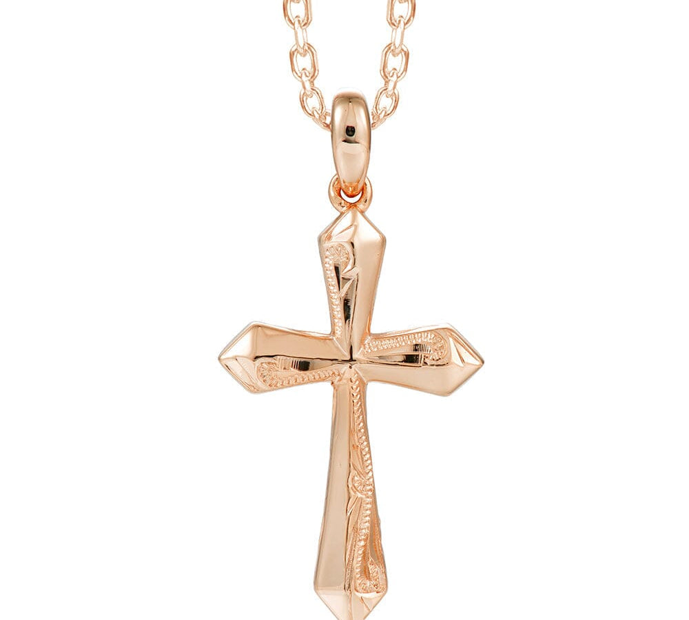 Gianna Cross Pendant Pendant Island by Koa Nani Rose Gold Vermeil 