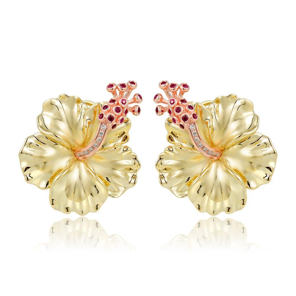 Hibiscus Earrings Earrings Island by Koa Nani 