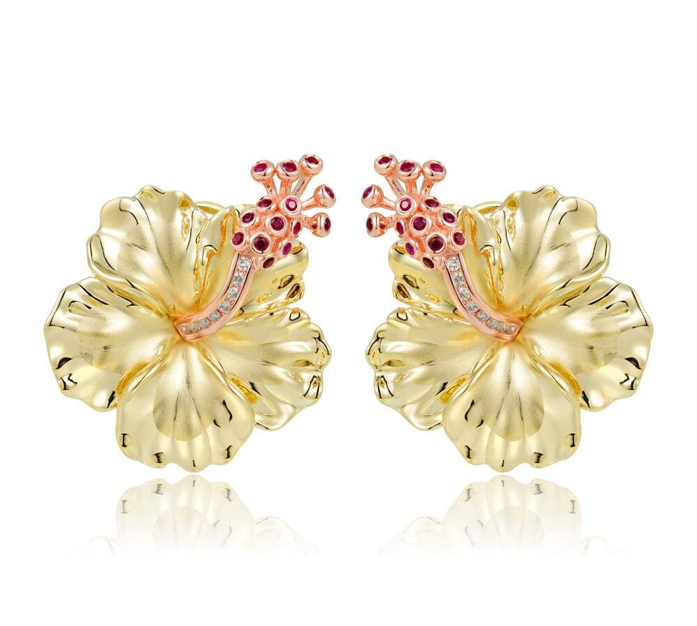 Hibiscus Earrings Earrings Island by Koa Nani 