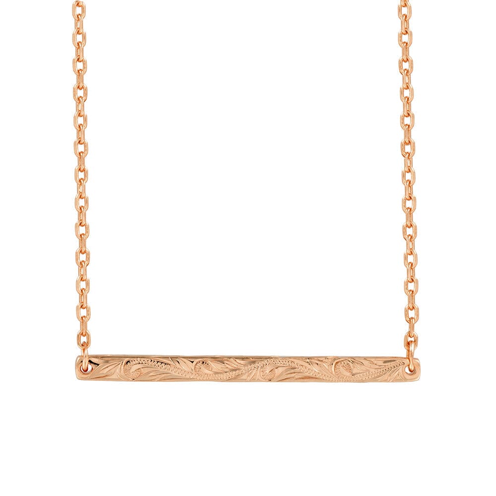 ‘Iliahi Bar Necklace Necklace Island by Koa Nani Rose Gold Vermeil Style 1 