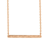 ‘Iliahi Bar Necklace Necklace Island by Koa Nani Rose Gold Vermeil Style 1 