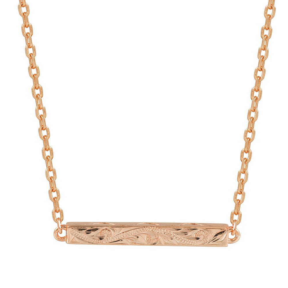 ‘Iliahi Bar Necklace Necklace Island by Koa Nani Rose Gold Vermeil Style 2 