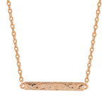 ‘Iliahi Bar Necklace Necklace Island by Koa Nani Rose Gold Vermeil Style 2 