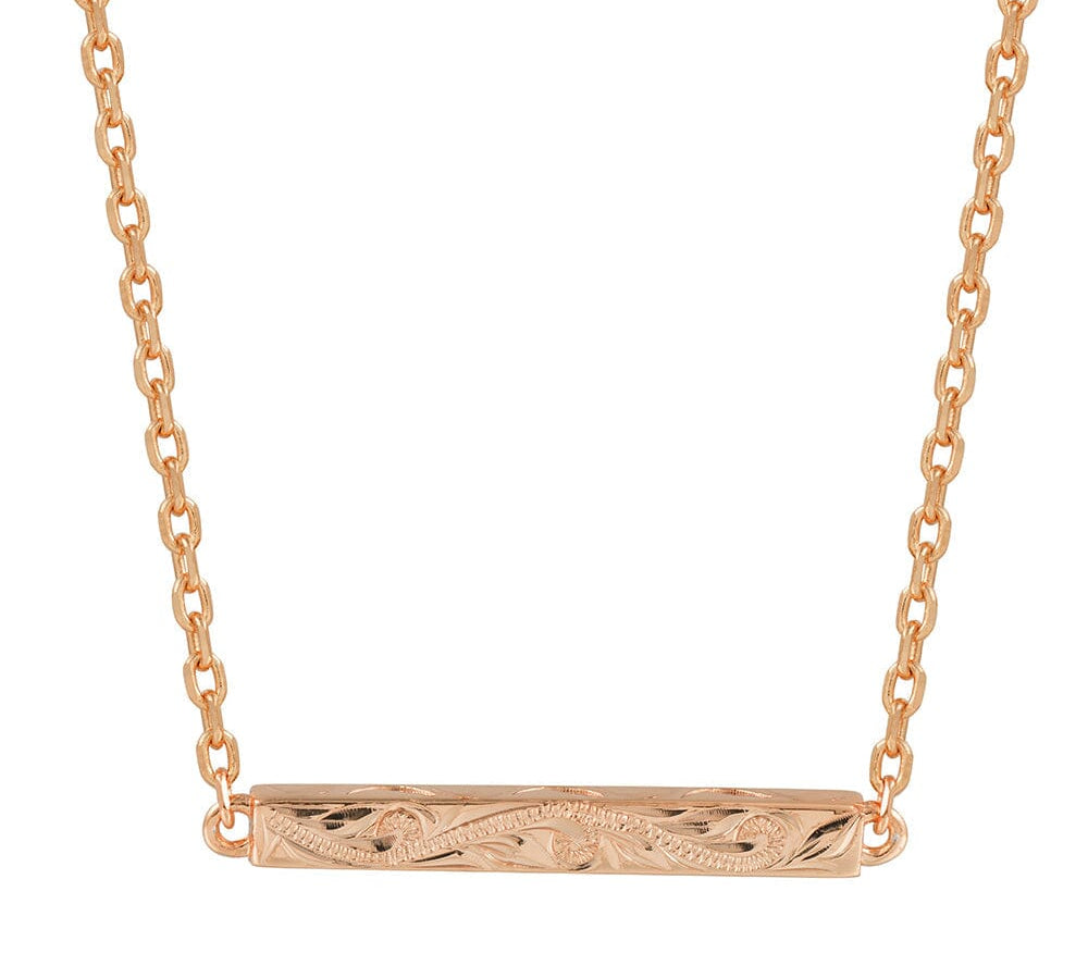 ‘Iliahi Bar Necklace Necklace Island by Koa Nani Rose Gold Vermeil Style 2 