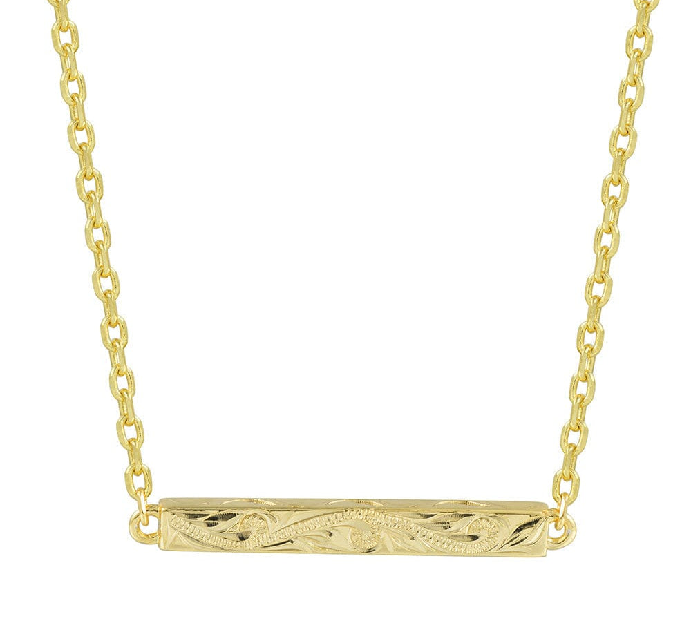 ‘Iliahi Bar Necklace Necklace Island by Koa Nani Gold Vermeil Style 2 