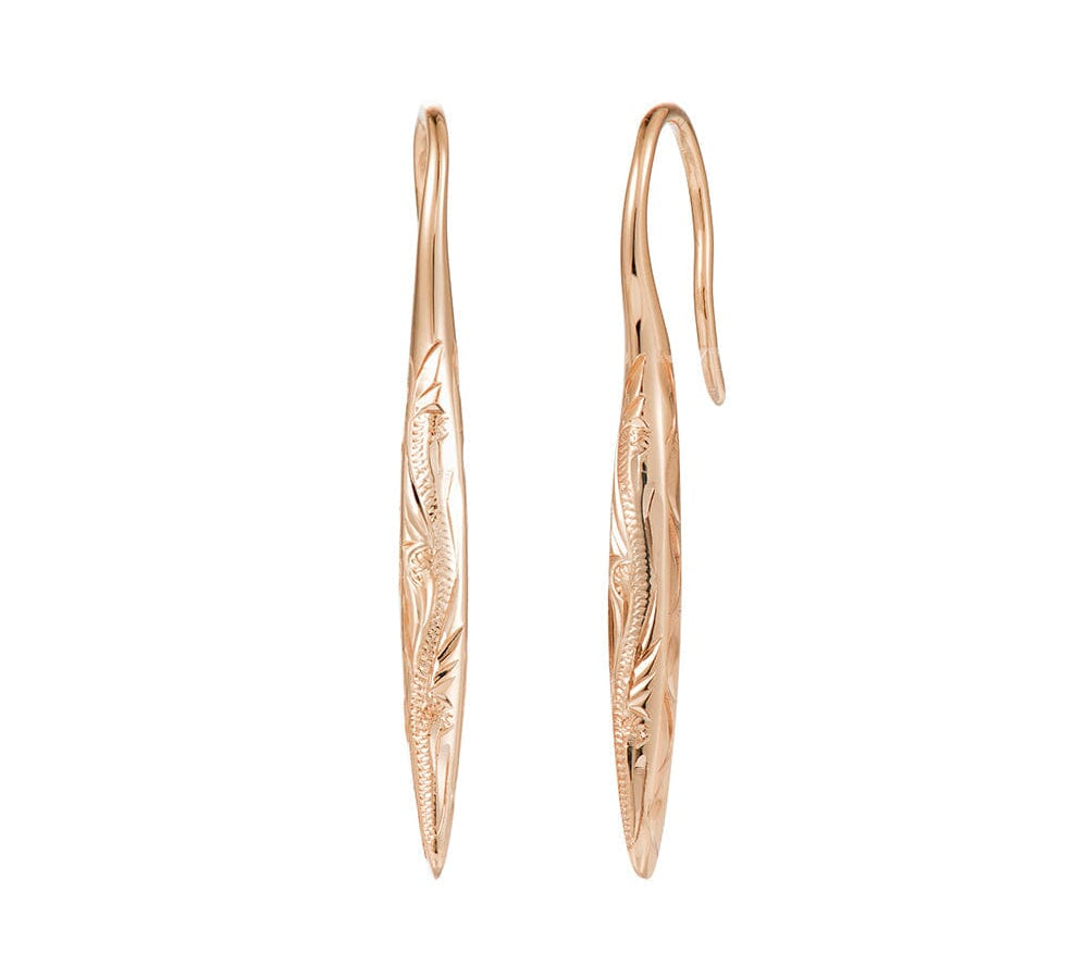 Indira Hook Earrings Earrings Island by Koa Nani Rose Gold Vermeil 