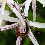 Koa Wood Ahi Fish Hook Reversible Pendant Pendant Island by Koa Nani Silver 