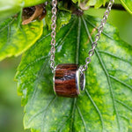 Koa Wood Barrel Pendant Pendant Island by Koa Nani 8mm 