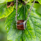 Koa Wood Barrel Pendant Pendant Island by Koa Nani 8mm 