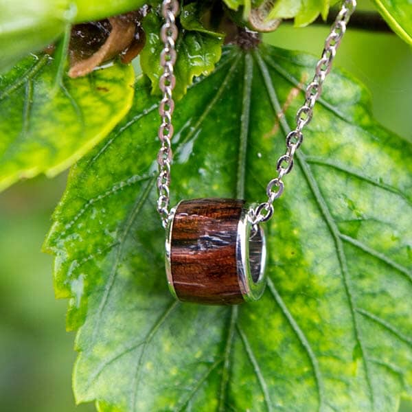 Koa Wood Barrel Pendant Pendant Island by Koa Nani 8mm 